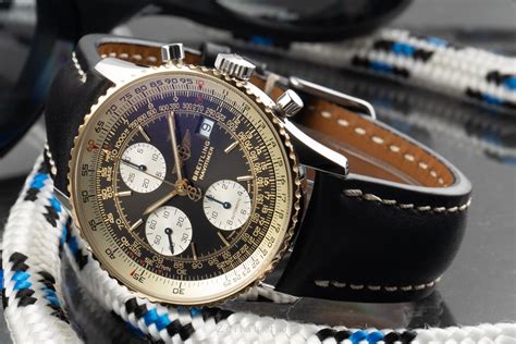 18ct gold breitling navitimer|Breitling Navitimer service cost.